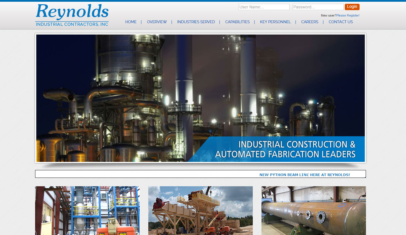 WebGruntz portfolio: Industrial Services
