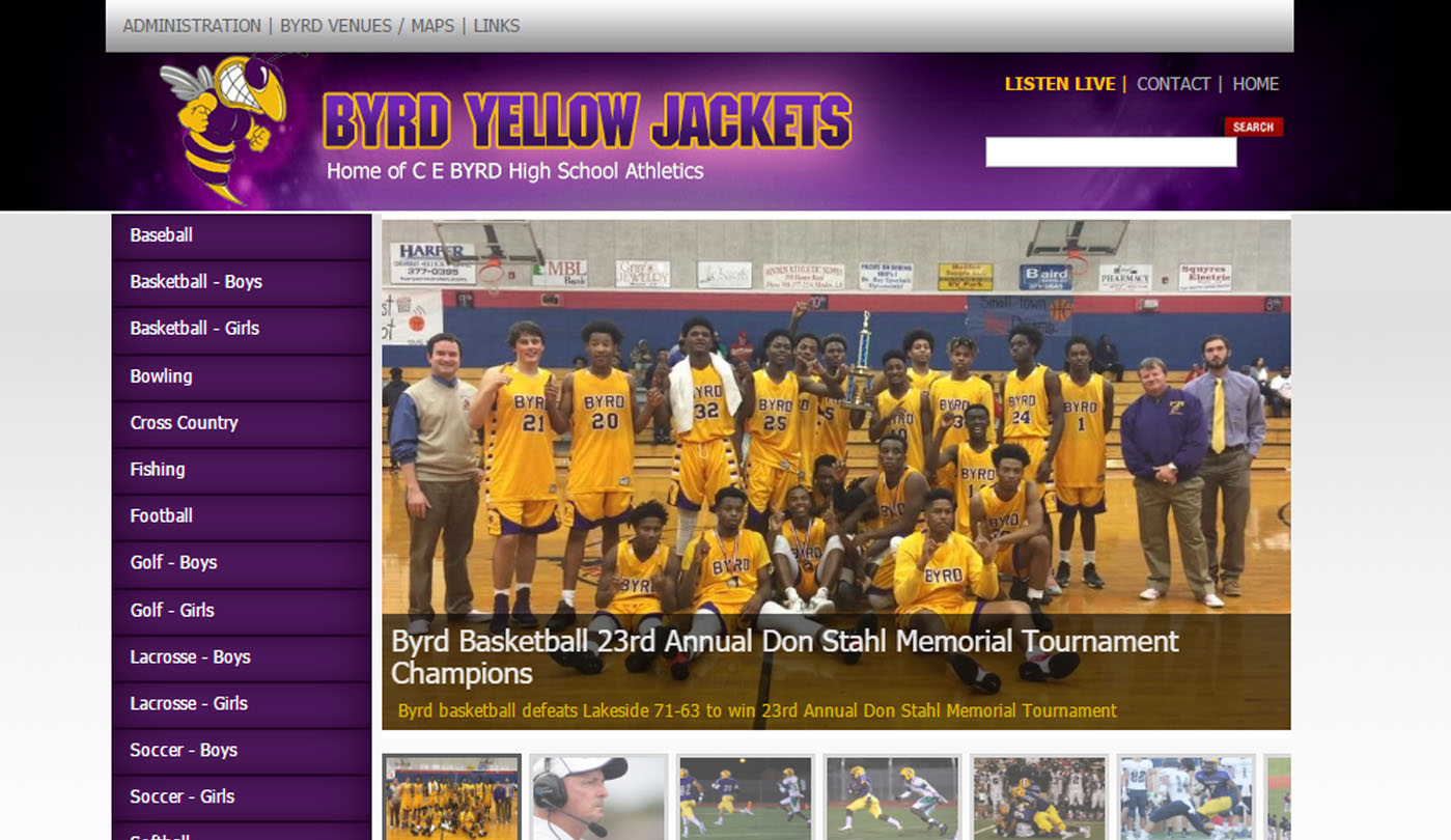 WebGruntz portfolio: School Athletics